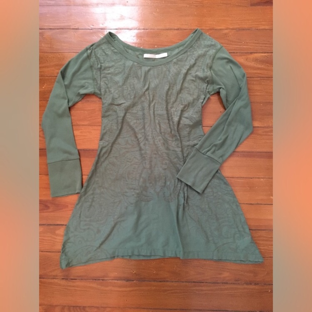 Athleta Burnout Lace Up Tunic Dress